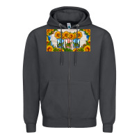 Smoke american mason jar sunflower license plate Zipper Hoodie - HRA Design Shop