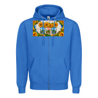 True Royal american mason jar sunflower license plate Zipper Hoodie - HRA Design Shop