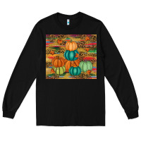 Black pumpkin Long Sleeve Tee - RanaPortraitStore