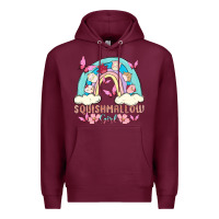 Burgundy squish girl Premium Hoodie - MaliasSmallBusiness