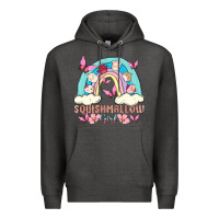Charcoal Heather squish girl Premium Hoodie - MaliasSmallBusiness