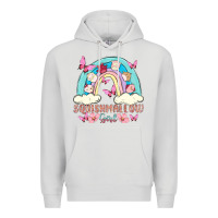 Dove Grey squish girl Premium Hoodie - MaliasSmallBusiness