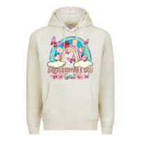 Oatmeal Heather squish girl Premium Hoodie - MaliasSmallBusiness