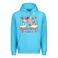 Ocean Blue squish girl Premium Hoodie - MaliasSmallBusiness
