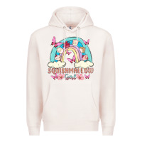 Pale Pink squish girl Premium Hoodie - MaliasSmallBusiness