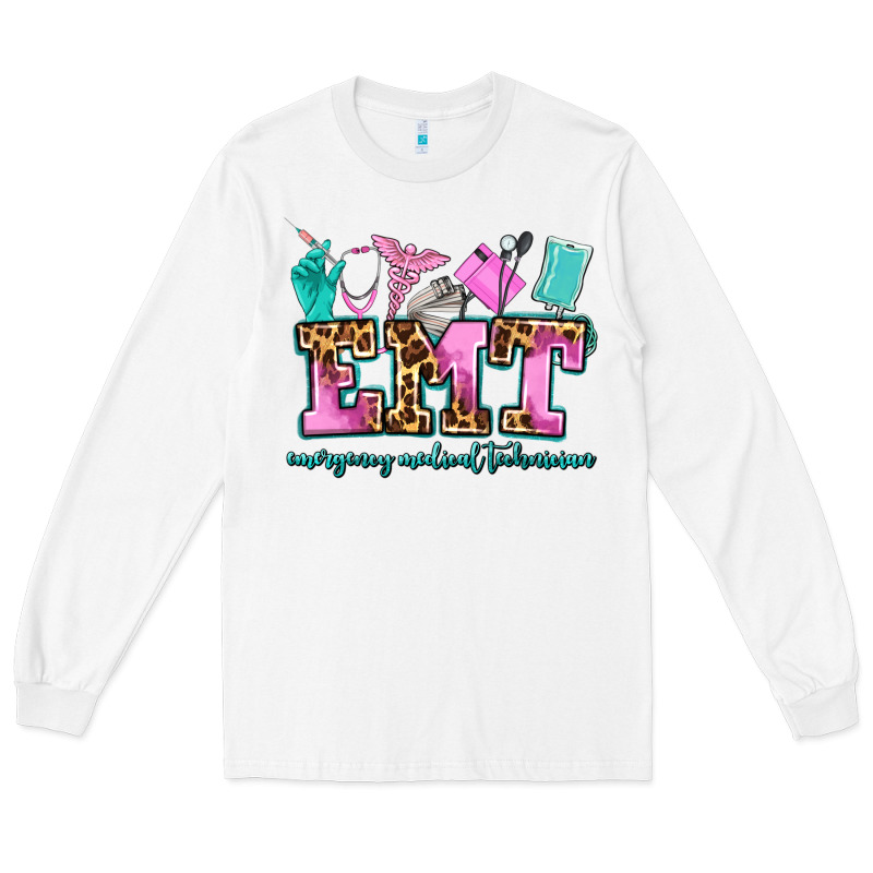 Emt Emergency Medical Technician Long Sleeve Tee by AdoDesignShop | Teevron