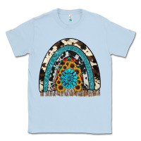 Dusty Blue rainbow sunflower gemstone Classic Tee - RanaPortraitStore