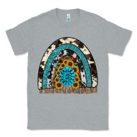 Heather Grey rainbow sunflower gemstone Classic Tee - RanaPortraitStore