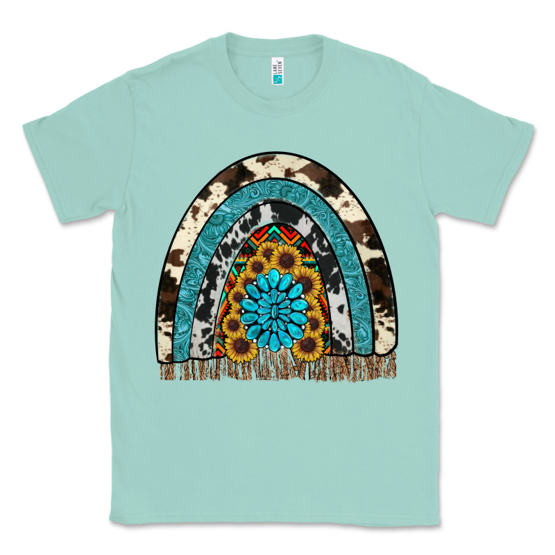 Rainbow Sunflower Gemstone Classic Tee by RanaPortraitStore | Teevron