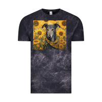 Cloud Black greyhound Vintage Tee - Unal Design