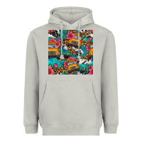 Moon Dust western school bus seamless pattern Heavyweight Hoodie - BundleAndBundleShop
