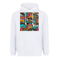 White western school bus seamless pattern Heavyweight Hoodie - BundleAndBundleShop