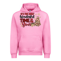 Fuchsia Pink its the most wonderful time of the year Urban Hoodie - MaliasSmallBusiness