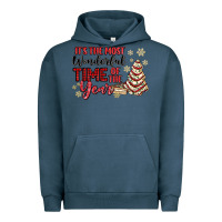 Pigment Midnight Navy its the most wonderful time of the year Urban Hoodie - MaliasSmallBusiness