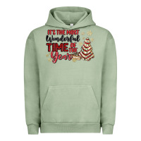 Pigment Oil Green its the most wonderful time of the year Urban Hoodie - MaliasSmallBusiness