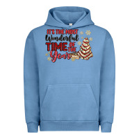 Pigment Pebble Blue its the most wonderful time of the year Urban Hoodie - MaliasSmallBusiness