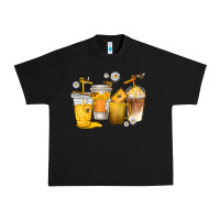 Black coffee cups bumble bee Urban Heavy Tee - texasbilliewilder