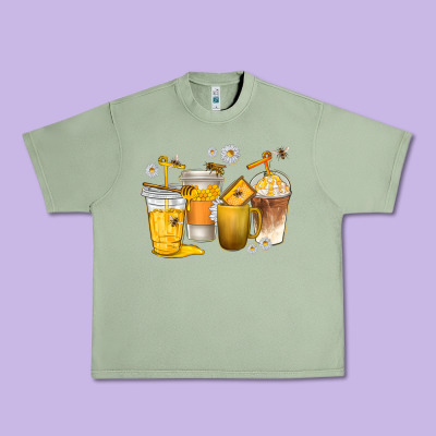 Urban Heavy Tee coffee cups bumble bee
