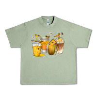 Oil Green coffee cups bumble bee Urban Heavy Tee - texasbilliewilder