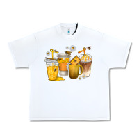 White coffee cups bumble bee Urban Heavy Tee - texasbilliewilder
