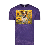 Cloud Purple jack russel terrier Vintage Tee - Unal Design
