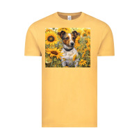 Vintage Mustard jack russel terrier Vintage Tee - Unal Design