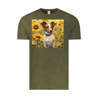 Vintage Olive jack russel terrier Vintage Tee - Unal Design