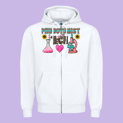 Phlebotomist Tech Zipper Hoodie Designed By Cowhidedigitalart