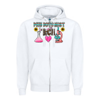 White phlebotomist tech Zipper Hoodie - CowhideDigitalArt