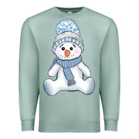 Seafoam winter snowman Premium Sweatshirt - AdoDesignShop