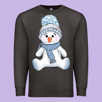 Winter Snowman Premium Sweatshirt Designed By Adodesignshop