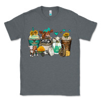 Charcoal Heather cows coffee cups Classic Tee - Zillion Design Studio