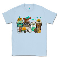 Dusty Blue cows coffee cups Classic Tee - Zillion Design Studio