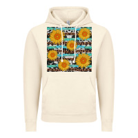 Vintage Artic sunflower western seamless revize Vintage Hoodie - AdoDesignShop