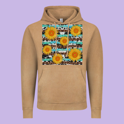 Sunflower Western Seamless Revize Vintage Hoodie Designed By Adodesignshop
