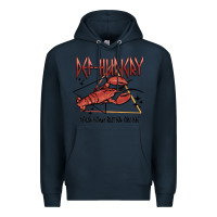 Navy def hungry pour dome butter on me Premium Hoodie - MaliasSmallBusiness