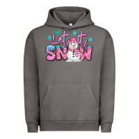 Pigment Tornado let it snow pink christmas snowman Urban Hoodie - MaliasSmallBusiness