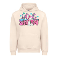 Sandshell let it snow pink christmas snowman Urban Hoodie - MaliasSmallBusiness