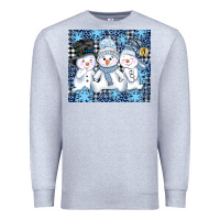 Heather Grey snowman tumbler Premium Sweatshirt - AdoDesignShop