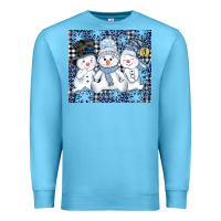 Ocean Blue snowman tumbler Premium Sweatshirt - AdoDesignShop