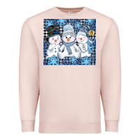 Pale Pink snowman tumbler Premium Sweatshirt - AdoDesignShop