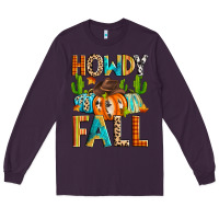 Plum howdy fall Long Sleeve Tee - Zillion Design Studio