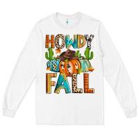 White howdy fall Long Sleeve Tee - Zillion Design Studio
