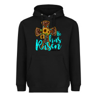 Black he has risen Heavyweight Hoodie - JahusDesignShop