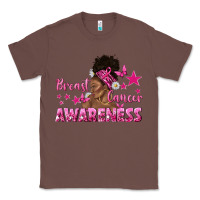 Chestnut Breast Cancer Awareness with Afro Woman Classic Tee - texasbilliewilder