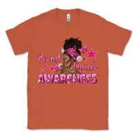 Copper Breast Cancer Awareness with Afro Woman Classic Tee - texasbilliewilder