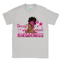 Moon Dust Breast Cancer Awareness with Afro Woman Classic Tee - texasbilliewilder