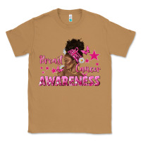 Toasted Coconut Breast Cancer Awareness with Afro Woman Classic Tee - texasbilliewilder