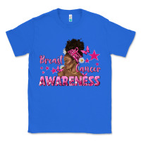 True Royal Breast Cancer Awareness with Afro Woman Classic Tee - texasbilliewilder