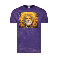 Cloud Purple pembroke welsh corgi Vintage Tee - Unal Design